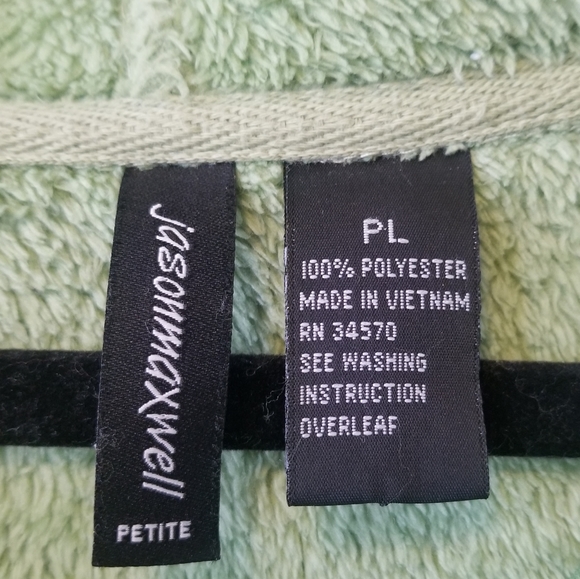 VELOUR Style Track Suit Jacket Zip Up Large - Picture 3 of 3